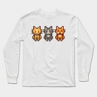 Pixel Cats Long Sleeve T-Shirt